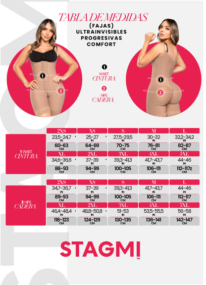 Full Body Shaper Ultra invisible SMI7132 Afrodita – Larga, Extra Invisible lifting y compresión progresiva